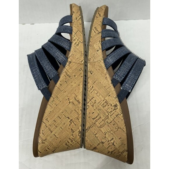 Skechers Blue and Brown Women's Sandals - Picture 6 of 9